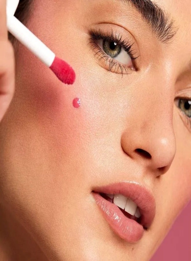 إلف أحمر خدود سائل كامو من إي.إل.إف. - لون وردي فاقع، أحمر خدود سائل فائق الصبغة يدوم طويلاً بلمسة ندية، 4 مل - Image 3